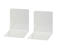 Wedo 1021137 Reggilibri in Metallo, Larghi, 14 x 12 x 14 cm, Grigio