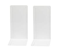 Wedo 1021200 Reggilibri in Metallo, Alto, 14 x 12 x 24 cm, Bianco