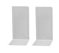 Wedo 1021237 Reggilibri in Metallo, Alto, 14 x 12 x 24 cm, Grigio Chiaro