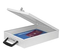 Wedo 1021537 Cassetta Documenti A4, 35.5 x 26.0 x 6.7cm, Grigio