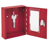 Wedo 10250102X Cassetta Chiave D'Emergenza con Batacchio, Rosso