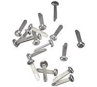 Wedo 112350054 Fermagli per Buste Campionature, Testa Tonda, 500 Pezzi, Argento