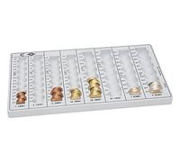Wedo 160100837 Eco II Classificatore Contamonete, 328 x 178 x 31 mm, Grigio