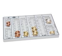 Wedo 160658037 Eco I Classificatore Contamonete, 263 x 161 x 31 mm, Grigio