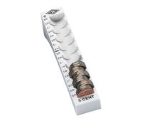 Wedo 160700537 Münzrille 0.05 Euro 5 Cent Plastic for 90 Coins with Tags 18 x 4.