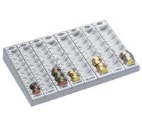 Wedo 160780037 Money-Counting Tray with Removable Coin Holders 27.9 x 18.8 x 4.8