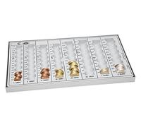 Wedo 160800037 Classificatore Contamonete, Fondo Metallico, 333 x 183 x 31 mm, G