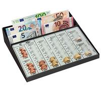 Wedo 160958049 Coin Tray with Note Compartment and Fixed Coin Slots 27.0 x 25.5