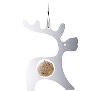 Wedo 2058554 Mangiatoia per Uccelli Rudibird, Argento