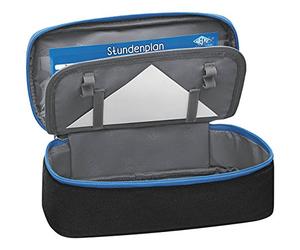 Wedo 24243010 Astuccio Box Portaoggetti, nero/blu