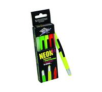 WEDO 261610499 - Penna a sfera 3 in 1 e evidenziatore, confezione da 4 pezzi, giallo fluo, verde fluo, rosa fluo, arancione fluo