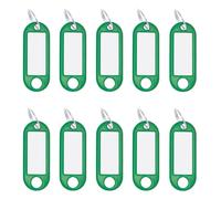Wedo 262 101804 Key Ring Tag - Green (Pack of 10), One Size Green with Ring