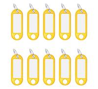 WEDO 262 101805 - Etichette per portachiavi, confezione da 10, colore: Giallo