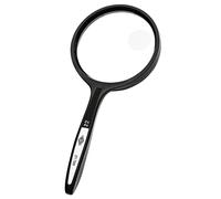 Wedo 2717509 7.4 cm Round Shape Magnifier - Black 2.9" Magnifying Glass