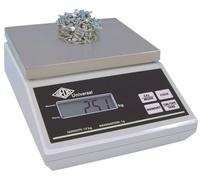 Wedo 507012 Bilancia elettronica universale per la pesatura e il conteggio dei pezzi (12 kg 12 kg/1g, con alimentazione UE) grigio