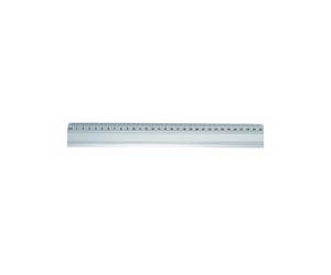 Wedo 525330 Aluminium Ruler 30 cm with Non-Slip Rubber Insert