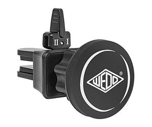 Wedo 6006001 ancorarla auto magnete Portapalmare per sfogo aria dell'automobile, nero universale per tutti i dispositivi, 360 gradi giunto sferico, a 2 passi interruttore basculante, presa gommata