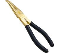 WEDO 8" Pinza a Becchi in ottone Curvo a 45 Gradi,Pinza a Becchi di Bloccaggio Utensili Manuali,Pinza professionali con manico in antiscivolo