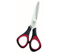 Wedo 9765 Craft Scissors-Forbici universali, S/S, in plastica, con impugnatura morbida, 14 cm, colore: nero/rosso