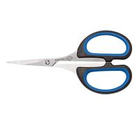 Wedo 9794 Forbice per Silhouette Soft A Punta, 4" 10.5 cm, Nero/Blu