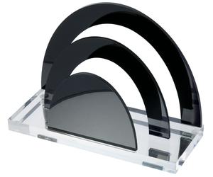 Wedo Acrilico Porta Lettere Esclusivamente 2 Ventilatore Trasparente Nera
