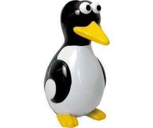WEDO Brillenhalter Pinguin schwarz/weiB/gelb Polyr NUOVO