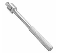 WEDO Chiave a bussola quadrata in titanio con manico flessibile da 1/2", barra di estensione, barra dell'interruttore, lunghezza 250 mm, manico antiscivolo inciso, conversione della testa del