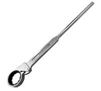 WEDO Chiave rapida dell'impalcatura, chiave a cricchetto, Chiave a bussola a cricchetto su un lato, Chiave a bussola a cricchetto forgiata, Dimensione 60mm, lunghezza 780mm, Metrico, Acciaio cromato,