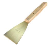 WEDO Coltello per stucco in ottone, raschietto da 7,6 cm, lunghezza 30,5 cm, raschietto di sicurezza, coltello spackle con manico in legno, materiale in ottone, coltello per nastrare per riparare