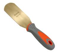 WEDO Coltello per stucco senza scintille con lama dritta e manico confortevole, 30 x 203 mm, strumento di vernice raschietto di sicurezza senza scintille, bronzo di alluminio, resistenza alla