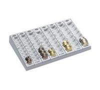Wedo 160780037 Money-Counting Tray with Removable Coin Holders 27.9 x 18.8 x 4.8