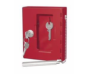 Wedo Emergency Key Box, Steel, Red, 15 x 12 x 4 cms