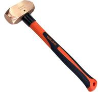 WEDO Martello da 0,5 kg, martello da mazza in rame con manico in fibra di vetro, martello da perforazione, lunghezza 30,5 cm, per costruzione, giardinaggio, gestione del territorio, lavori in cantiere