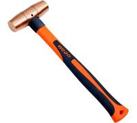 WEDO Martello da Falegname da rame 675g(1-1/2lb),martello ingegnere de rame,mazza con manico in vetroresina,Martelli da carpentiere con manico in vetroresina,lunghezza 340mm,per lavori di demolizione