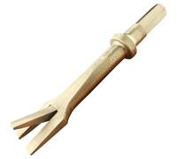WEDO Non scintilla Air Hammer Punch Chipping Bit,Scalpello pneumatico,Larghezza punta 20mm,Lunghezza 125mm,0.39inch(10mm) Hex Shank,Punch Scalpello,Alluminio Bronzo,DIN Standard,BAM & FM Certificato