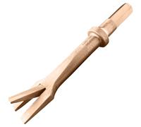 WEDO Non scintilla Air Hammer Punch Chipping Bit,Scalpello pneumatico,Larghezza punta 20mm,Lunghezza 175mm,0.39inch(10mm) Hex Shank,Punch Scalpello,Berillio Rame,Non-Magnetico,DIN Standard,BAM & FM
