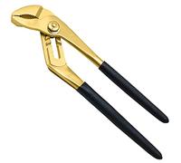 WEDO Pinza Chiave Pinza e Chiave,ottone,Pinze a Pappagallo da 10 pollici,Pinza per pappagalli con foro di serraggio,lunghezza 250mm,con manico in antiscivolo