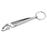 Wedo Pinzetta Togli-Zecche Portachiavi ad Anello e Catena, 11 cm, Argento
