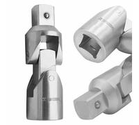 WEDO Presa universale in titanio da 3/4", giunto universale a impatto, lunghezza 110 mm, presa per dispositivi di fissaggio ad angolo flessibile, non magnetica, utilizzata in medicina, aerospaziale e