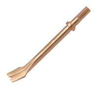 WEDO Punta a scalpello pneumatica non scintillante, scalpello piatto ad aria, larghezza della punta 20 mm, lunghezza 175 mm, gambo esagonale da 10 mm, scalpello da perforazione, rame al berillio, non