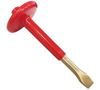 WEDO Scalpello piatto non scintillante, esagonale a 10 punti, scalpello per cemento, scalpello per mattoni, scalpello per muratura con protezione per le mani di spessore, bronzo in alluminio,