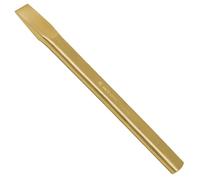 WEDO Scalpello piatto non scintillante, scalpello freddo piatto di sicurezza senza scintille in alluminio bronzo, standard DIN, certificato BAM e FM, 22x200mm.