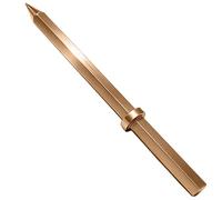 WEDO Scalpello senza scintille con punto di toro pneumatico, scalpello di sicurezza senza scintille, non magnetico, rame berillio, standard DIN, certificato BAM e FM, 20 pollici, 500 mm
