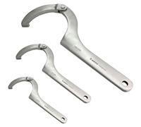 WEDO Set di 3PCS C Chiavi Chiave,20-35mm,35-60mm,60-90mm,Chiave a Gancio Regolabile Chiave in Acciaio inossidabile,resistente alla corrosione,per I'uso Quotidiano