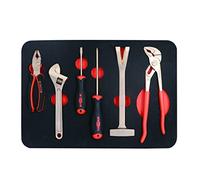 WEDO Set di 6 attrezzi antiscintille,kit di utensili manuali generali senza scintille con scatola portaoggetti per cassetta degli attrezzi,bronzo in alluminio,forgiatura una tantum