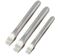 WEDO Set di scalpelli a freddo da 3 pezzi, set di scalpelli piatti in acciaio inossidabile, lama 18, 18, 20 mm, set di scalpelli per legno, anticorrosione, ad alta resistenza, superficie lucida,