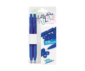 WEDO Set Letter Pen Puzzle, blu 2 penne con lettere