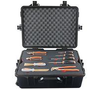 WEDO Set strumenti anti-scintilla 37 pezzi, kit strumenti sicurezza senza scintille con pinze, cacciaviti, chiavi, martelli, scalpelli nella cassetta degli attrezzi, non magnetico, bronzo alluminio