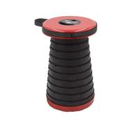 WEDO SITTOGO® NXT PP - Sgabello telescopico da campeggio, certificato TÜV & GS, peso di terza generazione migliorato 1,06 kg, portata 150 kg, colore rosso