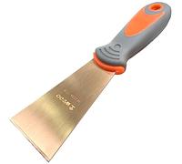 WEDO Spatola Senza Scintille,Spatole in berillio rame,Spatola della pittura 65 mm,lunghezza 203mm,non magnetico,Coltelli di Spatola con manico in vetroresina,Certificato BAM e FM